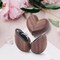 Wooden Heart Shaped Ring Box, Personalized Engagement Ring Holder Boxes for Proposal, Vintage Wood Rings Bearer Box Jewelry Gift Case for Wedding, Anniversary